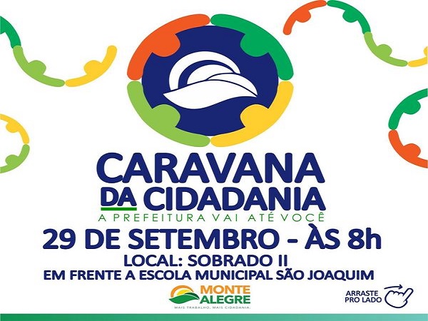 COMUNIDADE DO SOBRADO RECEBERÁ PROXIMA EDIÇÃO DA CARAVANA DA CIDADANIA