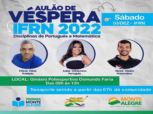 AULÃO DE VÉSPERA IFRN 2022